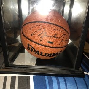 Signed basketball by Michael Jordan!